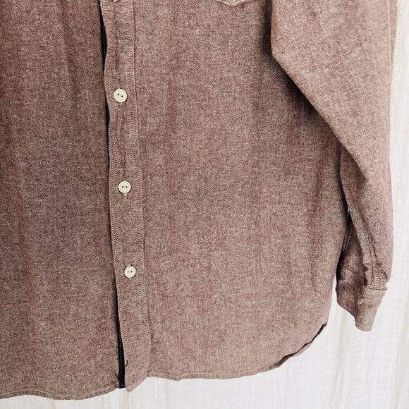 Red Head Ranch Reddish Brown Button Down Collared Shirt Mens Size 2XL - Picture 5 of 11